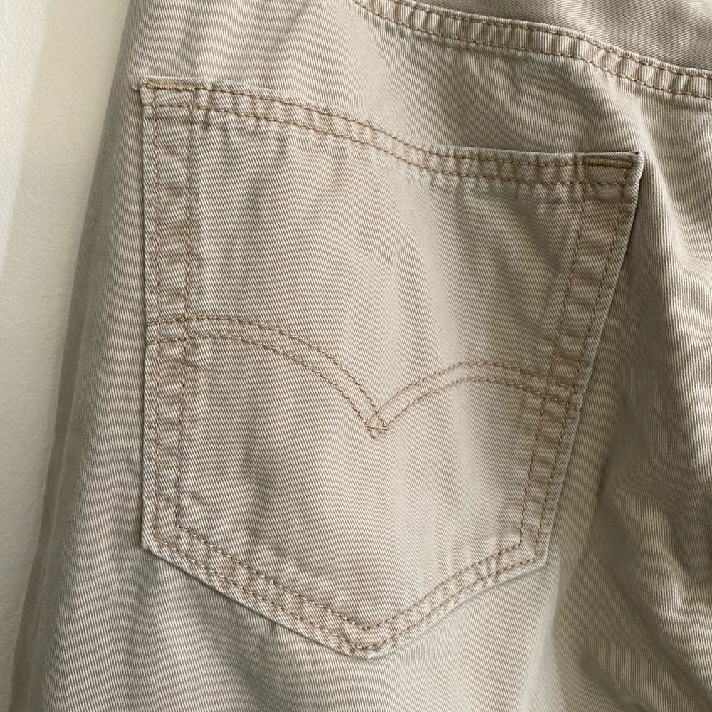 LEVI’S 514 Men’s Lightweight Straight Leg Jeans - Size 36x34 - Tan/Khaki - Picture 6 of 9